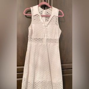 White A-line dress